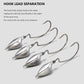 5pcs 5g 7g 10g Jig Head Deep Fishing hook Weight Sinker Jig Water Bullet Weight with Swivel Sinkers Fishing Tackle Accessories