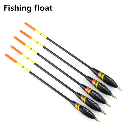 5 pieces of outdoor fishing gear accessories for fishing float with lead shirt wood, large buoyancy, and thickened tail