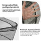 Fishing Landing Net Aluminum Alloy Durable Telescoping Extend to 190cm/130cm/55cm Folding Mesh Safe Fish Catching Releasing