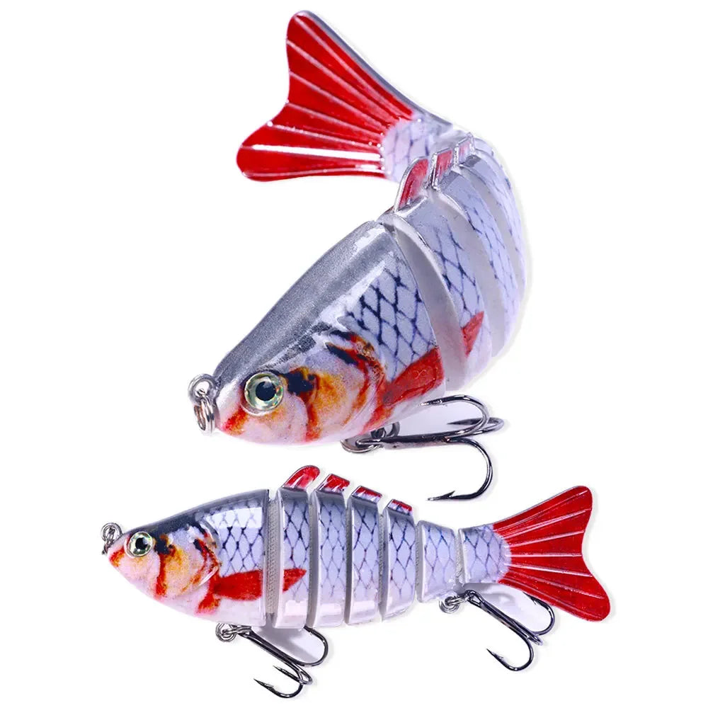 10cm 15g 7-segement Swimbait Pike Wobblers Crankbait Fishing Lure Multi Jointed Hard Bait Musky Sinking Isca Artificia