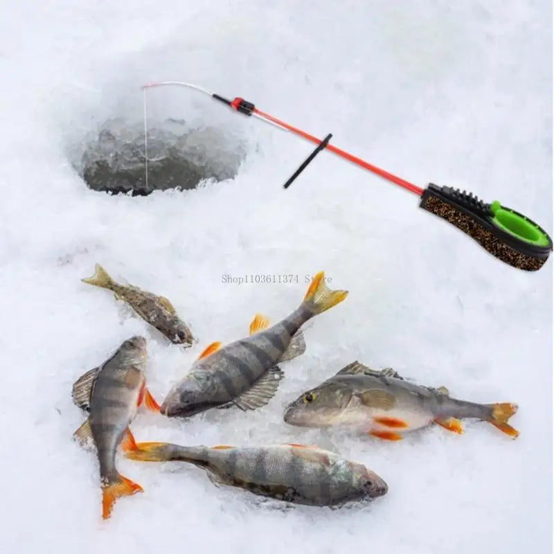 Ice Fishing Rod, Mini Portable Spinning Rods, Winter Top Tip Fish Spinner Rods