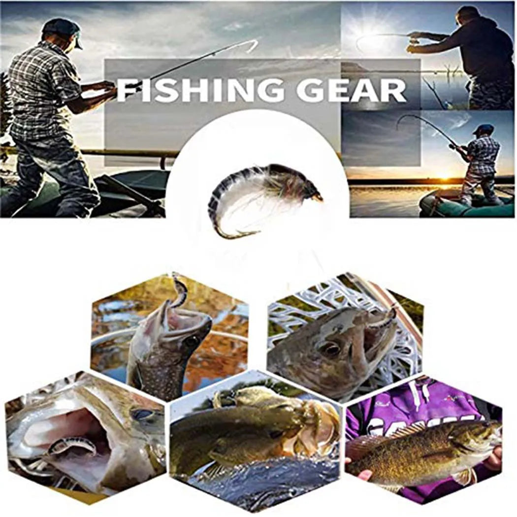 Hot Sea Fishing, River Fishing #10 real Nymph Flying Carp Fishing Artificial Insect Bait Fish Food Tools
