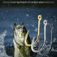 100Pcs/box #3~#12 High Carbon Steel Hooks, Sport Circle Silver Fishing Hooks