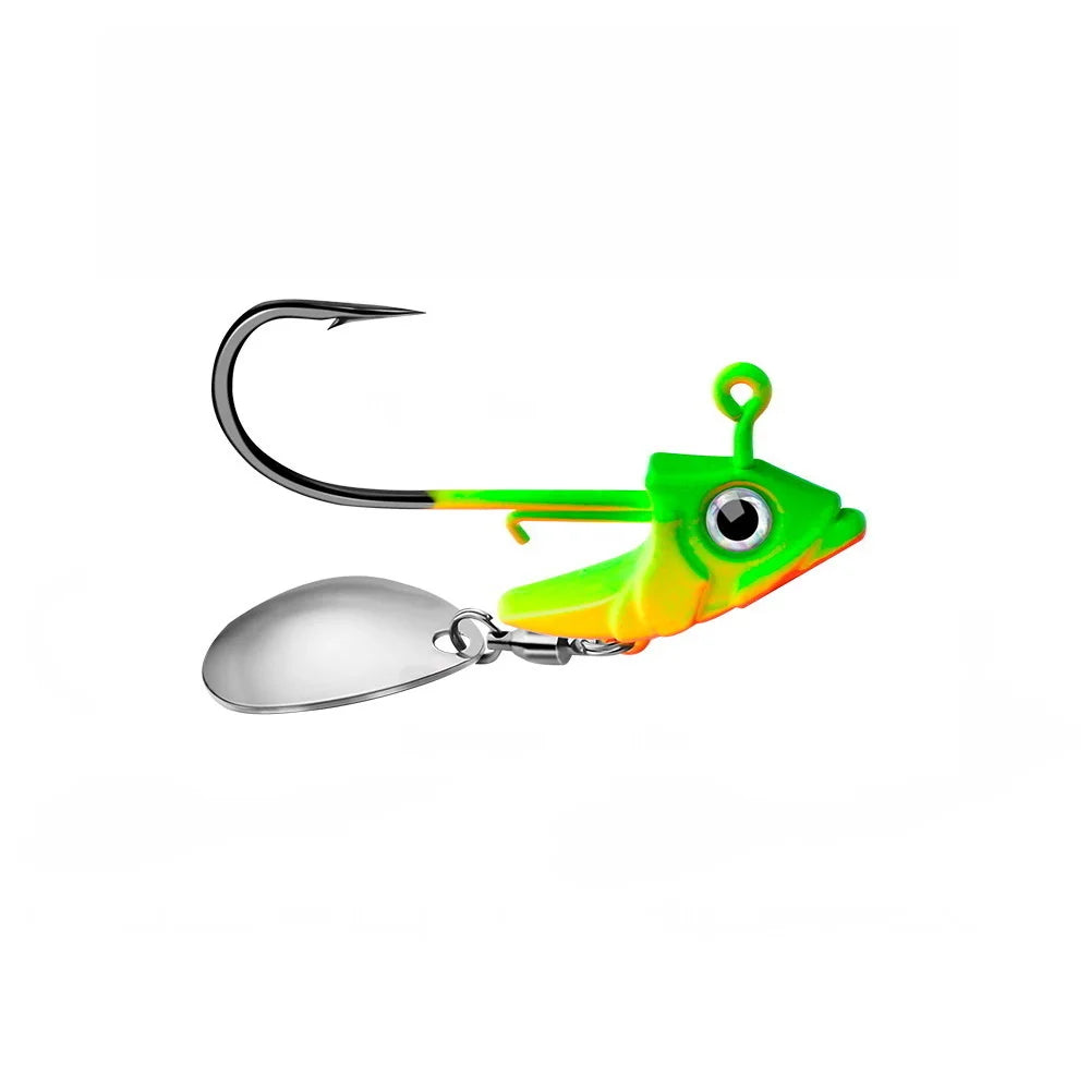1pc Jig Head 7.5g 10.5g 15g Fishing Lures Sinking Rotating Sequin Metal Spoons Fishing Hooks Jigging Jigs Fishhook Baits Tackle
