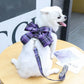 Pet dog  cat jk plaid skirt vest leash teddy than bear out clothes chest strap walking supplies