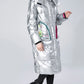 Winter Clothing Glossy Waterproof Coat Women Long 90% White Duck Down Coat Thick  Loose Outerwear Warm Down Jacket Hooded Parkas