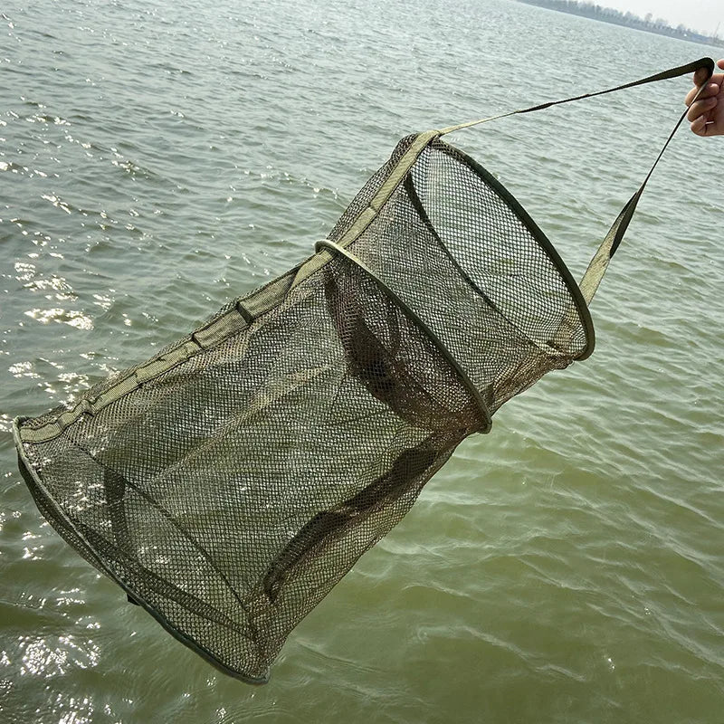 Folding Fishing Net Shrimp Fish Trap Carp Large Creel Feeder Crab Catchers Surfcasting Accessories Cast Network