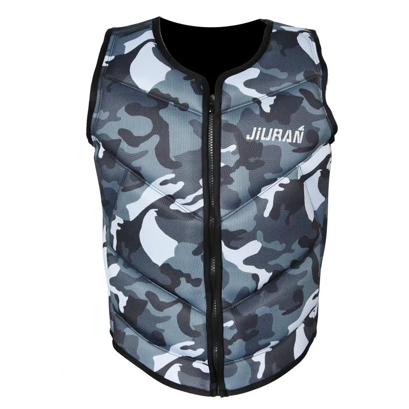 Lightweight Breathable Summer Camouflage Fishing Vest with Built-in Life Jacket for Adults and Kids No Strap Design Life Vest