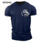 Outdoor Fishing Clothing Men's T-Shirts Short Sleeve Fish Print O-Neck Fitness Sports Tops Summer Beach Casual O-Neck Male Tees