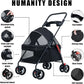 Pet Stroller Dogs Cats Teddy Bear Baby Stroller Small Pet Stroller Light and Foldable Suitable Outdoor Travel Dog Cat Supplies