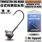 Mr JigginG Tungsten Jig Head 1g 1.5g 2g 2.5g 3g 3.5g 5.3g 7g 10g 14g Worm Hook for Soft Lure Tackle Fishing Accessories