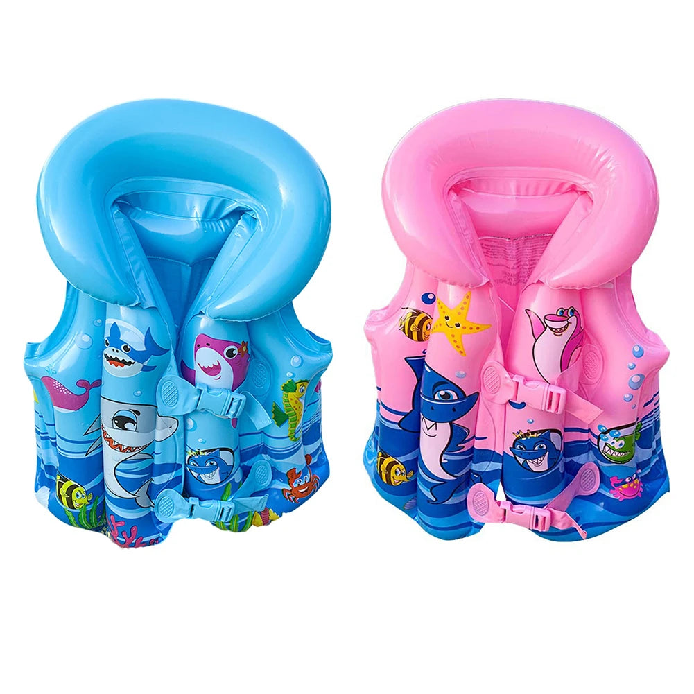 PVC Boating Life Vest Portable Inflatable Buoyancy Vest Wear-resistant Adjustable Webbing Safety Buckle for Swimming Sea Fishing