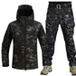Winter autumn fleece warm waterproof suit men's jacket tactical outdoor hiking fishing camping sportswear jacket