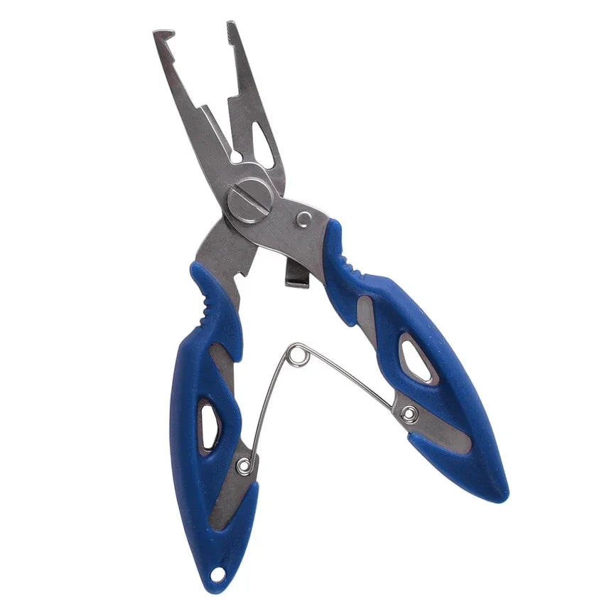Fishing Pliers Grip Fishing Tackle Gear Hook Recover Cutter Line Split Ring Fishing Accessories Use Tongs Multifunction Scissors