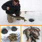 FISH KING Ice Fishing Rod Winter Short Fiber Telescopic Pole Portable Fish Trackle Accessories for Freshwater Saltwater