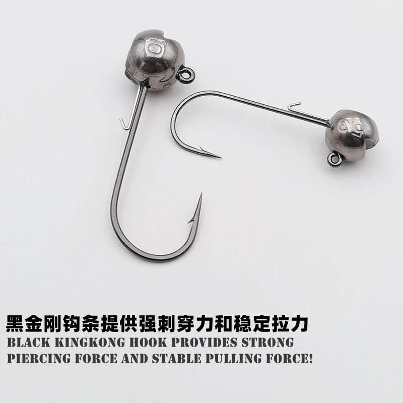 Mr JigginG Tungsten Jig Head 1g 1.5g 2g 2.5g 3g 3.5g 5.3g 7g 10g 14g Worm Hook for Soft Lure Tackle Fishing Accessories
