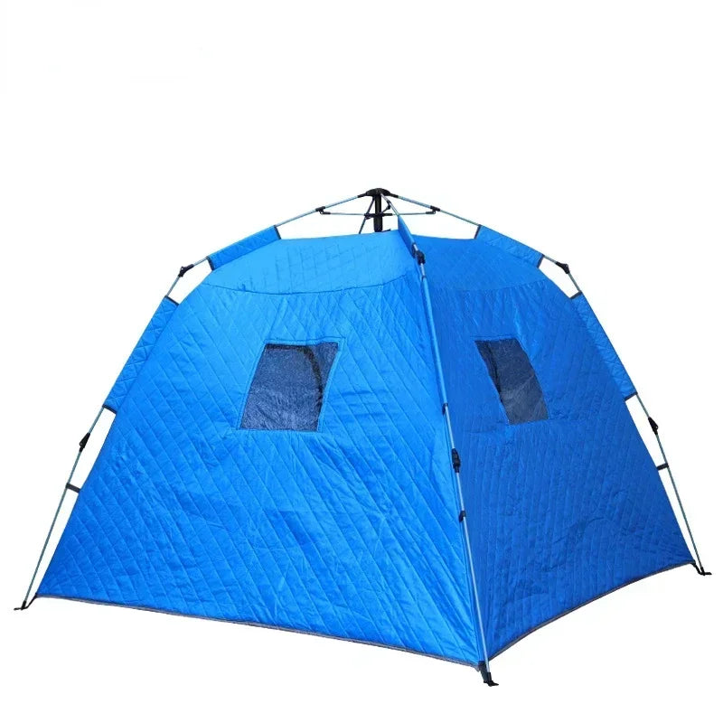 Portable Ice Fishing Shelter Easy Set-up Waterproof  Windproof Winter Tent for Outdoor Camping Hiking Cold Weather Protection