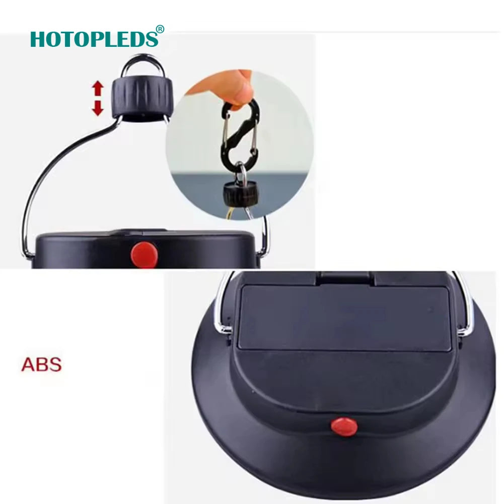 Solar Camping Light 60LED Camping Light Outdoor Tent Night USB Charging SOS Emergency Light