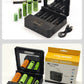 Solar Power Generation Solar Lithium Battery Smart Charger Type-C USB Four-Slot for 3.7V 18650/26650/21700/14500 Batteries