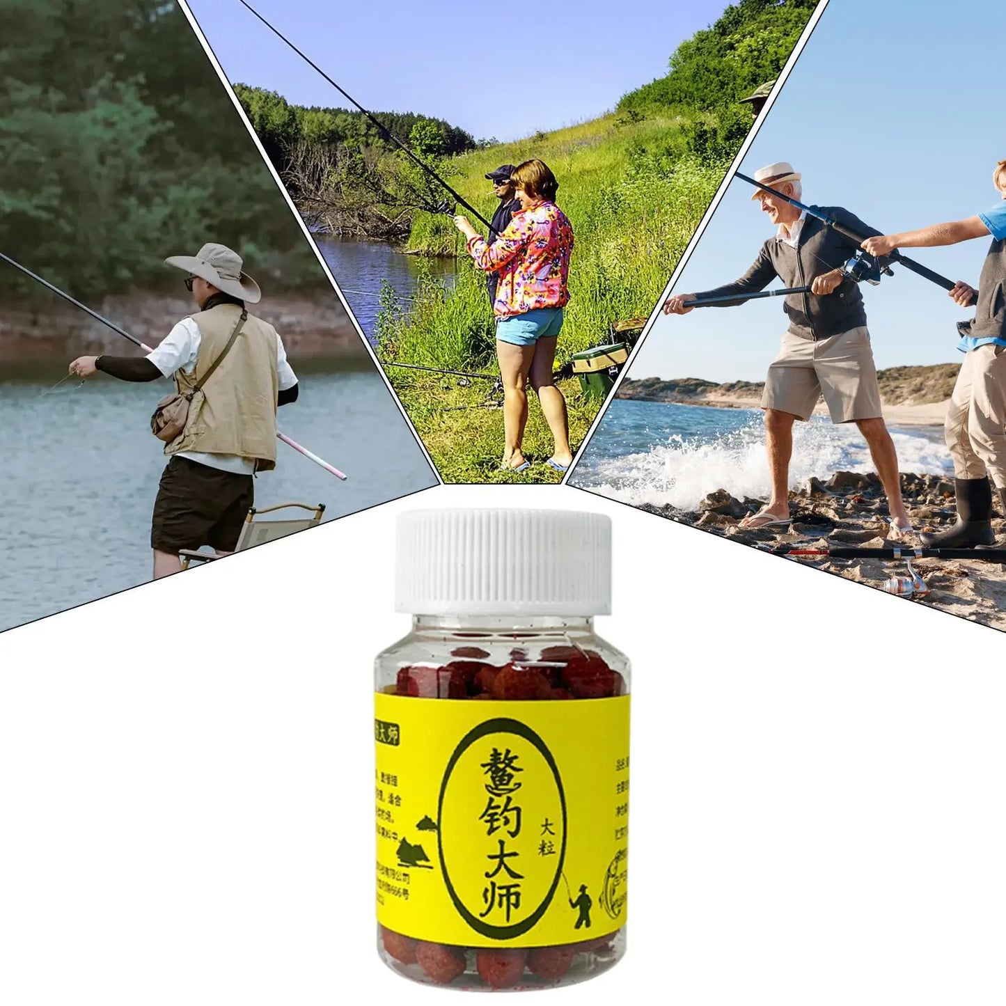 Freshwater Fish Attractant Fishing Bait Additive Natural Flavor Particle Fishing Lure Concentrated Fish Bait Fishing Food Bait